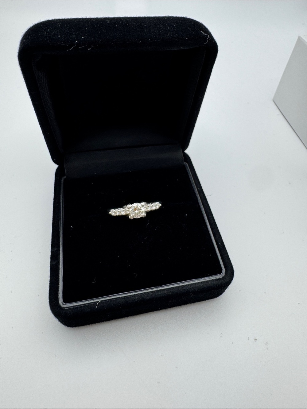 Christian Dior Platinum Diamond Ring 4sz